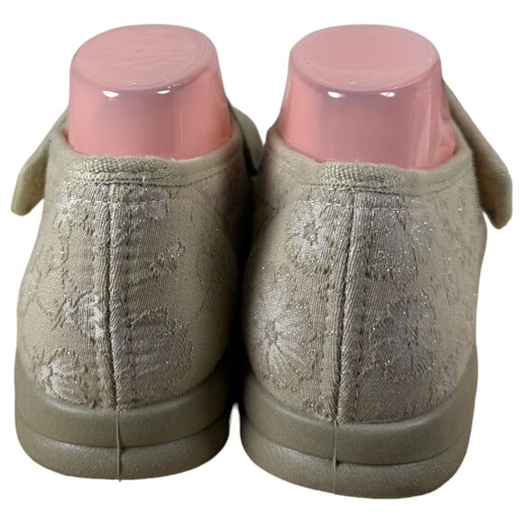 Cosyfeet Margaret Neutral Floral Mary Jane Shoes Size 9 Extra Wide 6E - Picture 7 of 9
